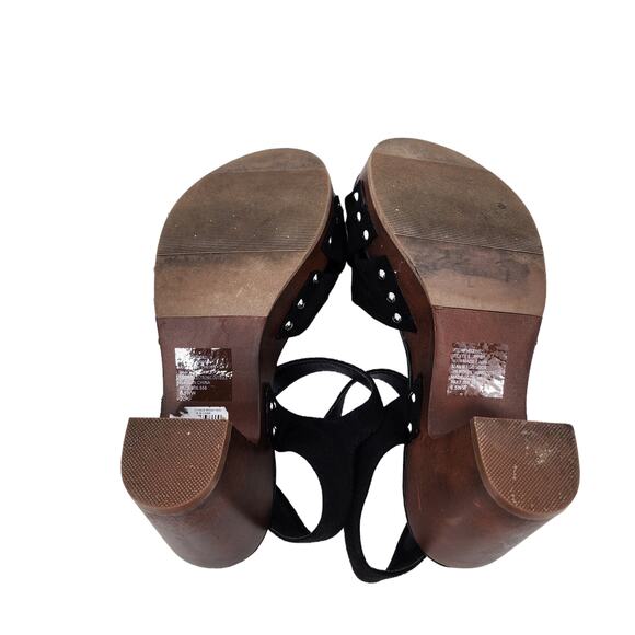 Torrid Women's Wood Knot Detail Platform Heel Sandal Extra Wide Size 6.5 WW - Picture 4 of 7